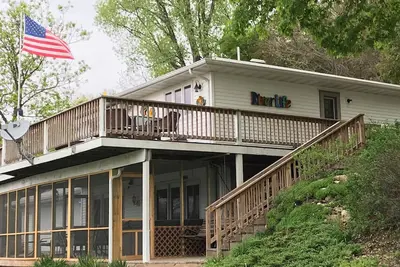 Image de Grand View - Maison Bayview avec vue sur le fleuve Mississippi avec bain Ă remous