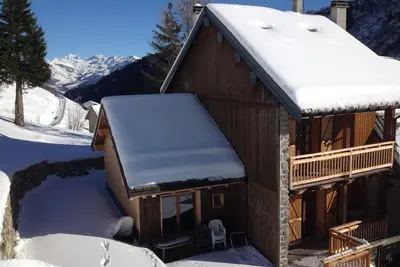 Image de * chalet vista mont blanc à celliers. Domaine skiable de valmorel