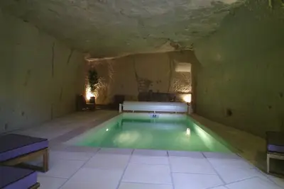 Image de Gîte 8 pers. entre Beauval et Chenonceau - piscine troglo