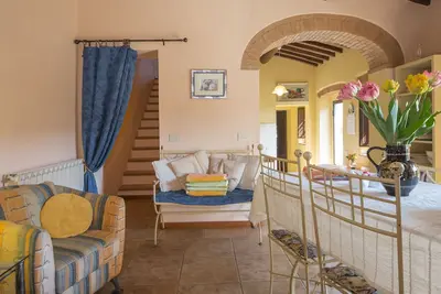 Cottage romantique 2br / 2ba sur le domaine du Chianti