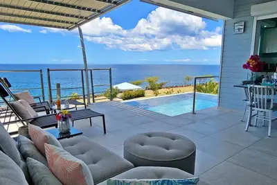 Image de Front de Mer des Caraïbes, vue et accès mer, Villa Blue Moon, 5*****