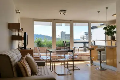Image de Terrasse Appartement 2 chambres avec une vue magnifique, WiFi gratuit et Ac