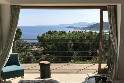 Image de Vue mer/Cap Corse, accès plage Vignola à pieds 6 min, piscine chauffée, Davia