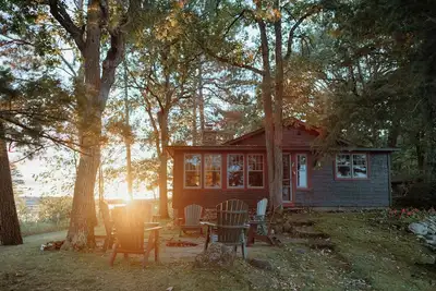 Image de Rétrospective dans le temps: chalet du lac de 1917
