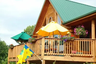 Image de Cooper'S Cabin- Une cabane en rondins paisible avec vue sur la montagne