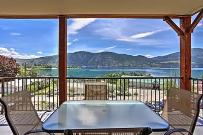 Image de Luxe sur le lac Chelan-piscine, bain Ă remous, vues incroyables, Ă pied des vignobles du centre-ville