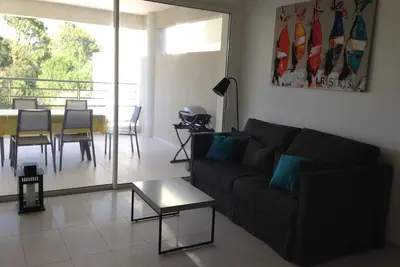 Image de Appt T3 neuf, dans la Pinède, tout près de la plage de Calvi, pour 2 à 6 pers.