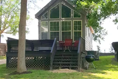 Image de Cottage Surplombant le lac Dublap partie de la rivière Guadalupe