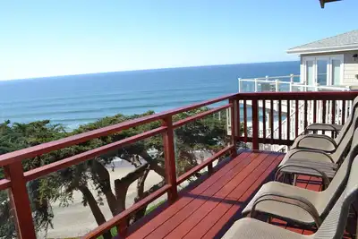 Image de Maison face à l'océan avec accès direct à la plage!