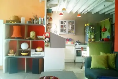 Image de Beautiful, colorful house with pool on the outskirts of a village.