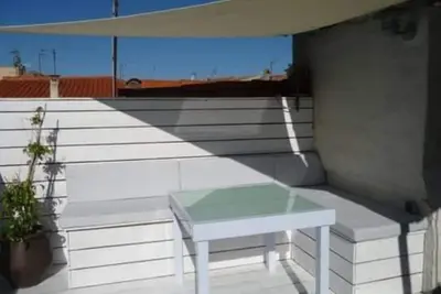 Image de Maison 100m², terrasse, clim, 150m de la plage