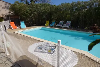 Image de Villa climatisée avec piscine privée et jardin arboré à 9km de la mer
