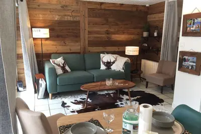 Image de Serre Chevalier Chantemerle T2 + coin montagne en Rdc pour 6 personnes