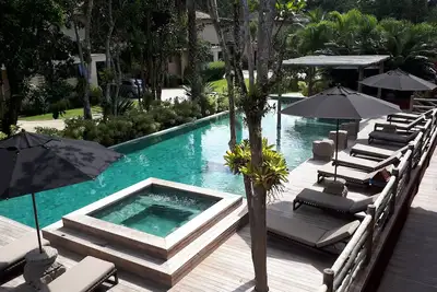 Image de Maison de luxe en copropriété de haut standing à 100m de la piscine privée de la plage de Maresias.