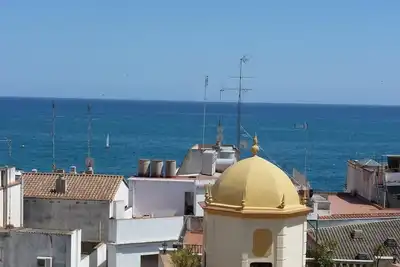 Image de Belle maison traditionnelle de charme sur la côte de Barcelone: vue sur la mer. Wifi gratuit, a / c