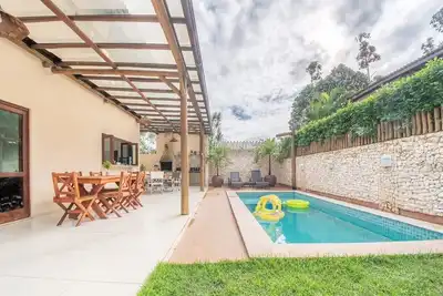 Image de Praia do Forte Linda Casa 4/4, piscine privée, balcon gastronomique et Wifi.