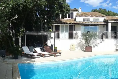 Image de Villa 3/5 chambres, 6 /10 personnes grande piscine privée, proche golf 18 trous