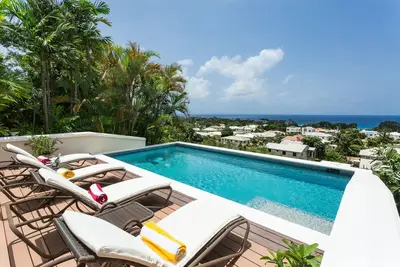 Image de Magnifique villa de 4 chambres donnant sur la plage Au Alleynes Bay, Saint- Jacques