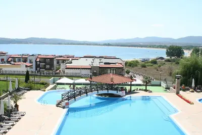 Image de Luxury beachside penthouse near Sozopol w/ sea view terraces & resort amenities.