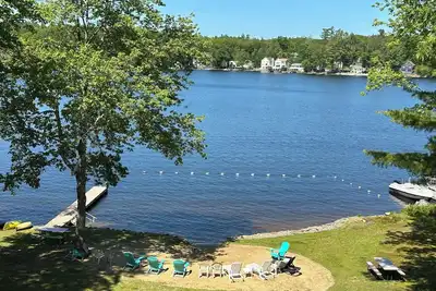 Image de Northwood Lake Cottage Grande plage de sable adaptée aux enfants câble et Wifi