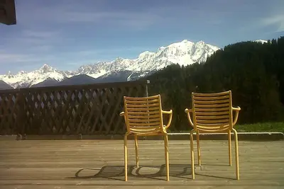 Image de Chalet Cordon/Combloux/Megève, vue extraordinaire sur le Mt-Blanc
