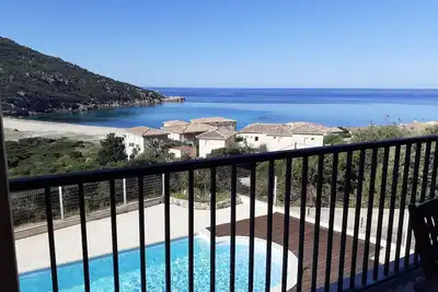 Image de Villa 'Oceane', piscine privée, vue sur la mer, située à 200 mètres