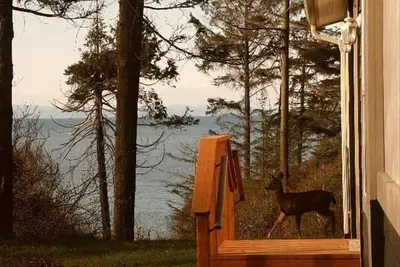 Image de Humble Bee Hive a vue sur l'eau, Pvt. Plage, entre Sequim et Port Angeles