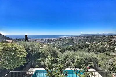 Image de Nice Provencal House With Amazing View! A 15mn de Nice Vue Mer Feerique