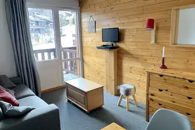 Image de Pied des pistes-Duplex centre station Les Coches (Paradiski), 1 chambre, parking