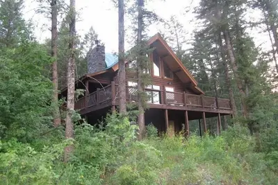 Image de Grande maison en bois toute saison à Alpine, Wy