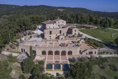 Image de vacances vacances de grand luxe de spa villa à louer Italie, Toscane, près de Sienne, monticiano, vacances qui vacances de luxe grand spa