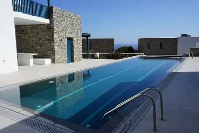 Image de Appartement dans complexe d'appartements et grande terrasse, fantastique vue sur la mer avec piscine