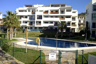 Image de Appartement La Cala de Mijas avec piscine, balcon et vue sur la mer. Marchez jusqu'Ă la plage. Wifi.