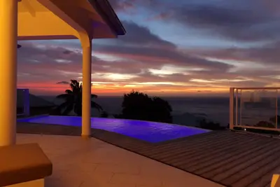 Villa avec piscine privée, vue mer panoramique exceptionnelle