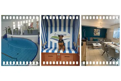 Image de Appartement moderne, 75 m² inclus, piscine et chaise de plage WiFi, idéal pour les enfants et les chiens