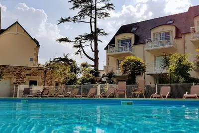Image de Duplex au calme avec piscine chauffée\nà 100 m de la plage de la Cale de Beg-Meil