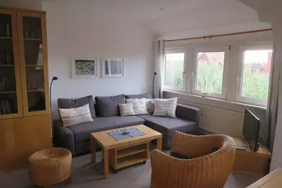 Image de Appartement étage. à Ostdorf, vue Watt & Dünen, salles de bain neuves 2017 - Sandbank