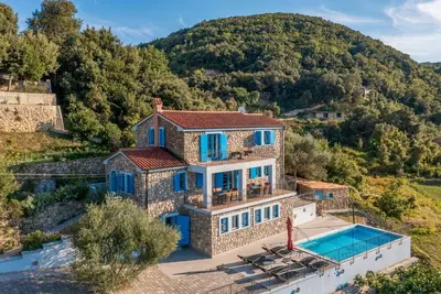 Maison de vacances dans Supetarska Draga avec vue mer, terrasse, Climatisation, Wifi (890-1)