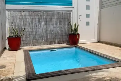 Image de Gite corossol Martinique piscine privée, résidence naturiste