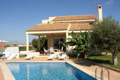 Image de Villa familiale confortable avec piscine privée près de La Manga Club