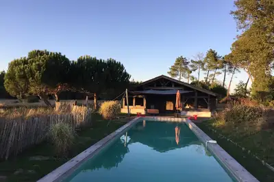 Image de La Canopée des Landes : 25 couchages, 4 maisons, 2 piscines au coeur de la forêt