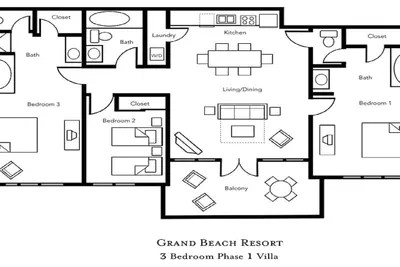 Image de 3 chambres au Grand Beach Resort à Orlando