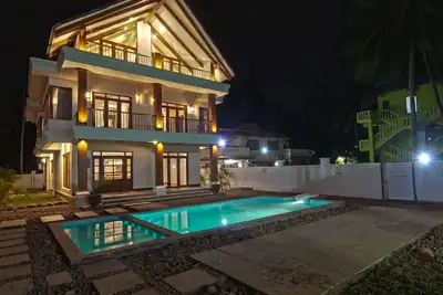Image de Villa indépendante de style balinais, 4 chambres spacieuses avec piscine commune