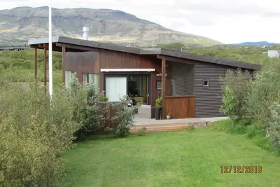 Image de Cercle doré, aurores boréales, villa avec vue sur la cuvette et la montagne,