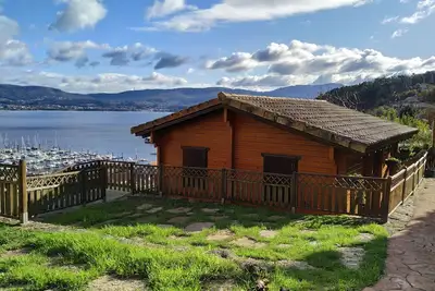 Appartement Cerdeira avec vue sur la Ria de Vigo, 4 personnes dans les Rías Baixas.
