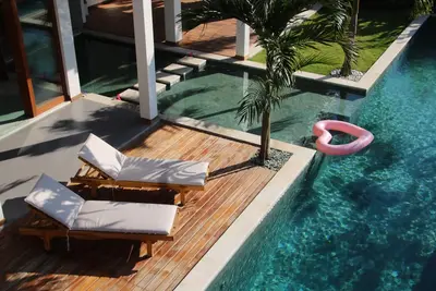 Image de Bali-meets 3 chambres - bijou de design moderne californien avec piscine et yoga Shala