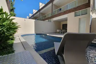 Image de Maison à Juquei 4 Suites en copropriété Piscine privée à 500 m de la plage pour 10 personnes