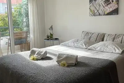 Plat confortable Caparica Beach, près de Lisbonne