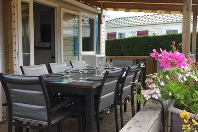 Image de Mobil home 40 m2 6/8 personnes- 3 chambres 2 sde 2wc