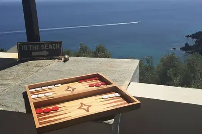 accès direct à la plage et vue imprenable